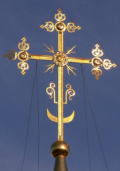крест боковой главы собора Рождества Христова в Коврове Владимирской области