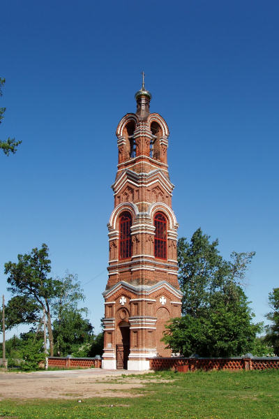 Общий вид Колокольни на Меленковском городском кладбище до строительства Всехсвятской церкви