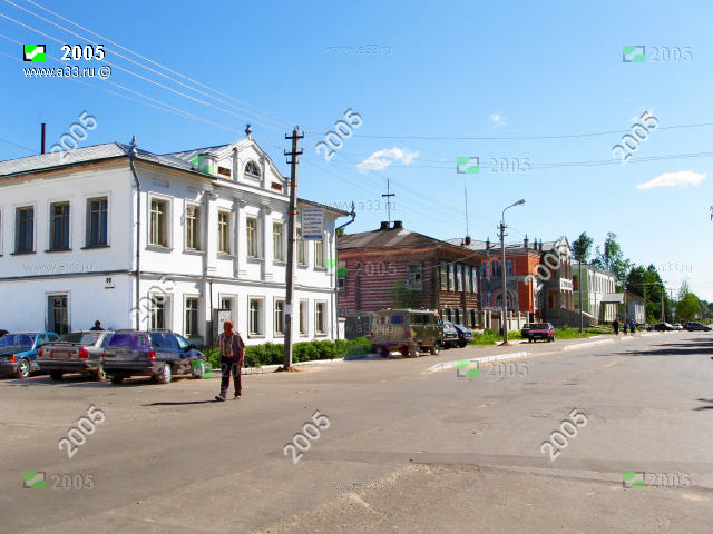 Центральная часть города Меленки Владимирской области застроена двухэтажными домами