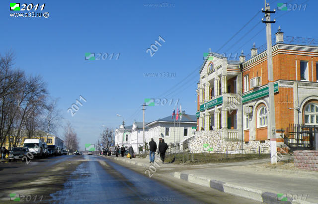 Центр города Меленки Владимирской области улица 1-го Мая