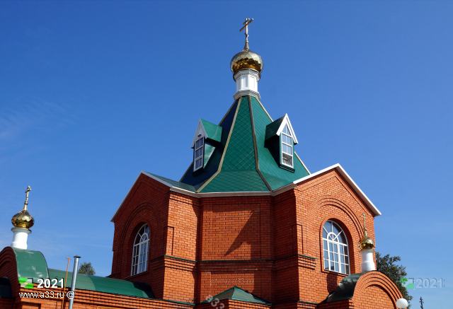 2021 Шатровое завершение Всехсвятской церкви в городе Меленки Владимирской области