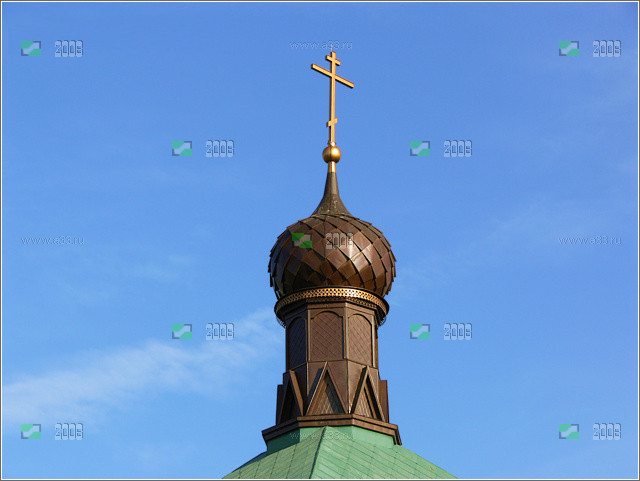 Завершение церкви Афанасия Ковровского в Петушках Владимирской области