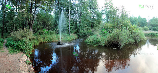 Судогодский природный артезианский фонтан на реке Передел в окрестностях города Судогды, Судогодский район - фотография