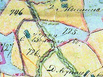 сельцо Горки на планах генерального межевания 1785 года