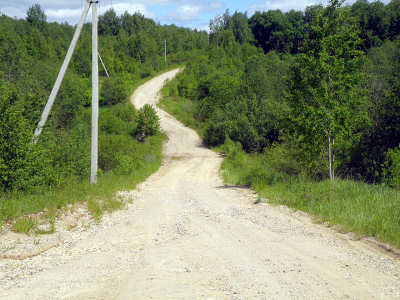 2008 дорога во Владимирскую область из Сергиево-Посадского округа Московской области через деревню Горки