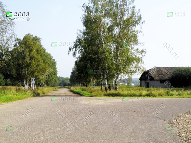 2008 Съезд с главной дороги к посёлку Майский Александровского района Владимирской области
