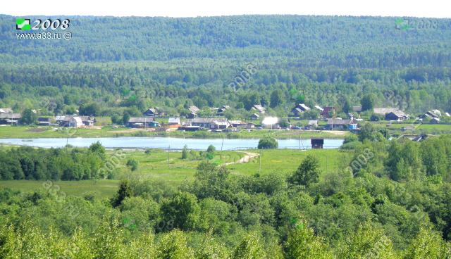 2008 Общий вид пруда и деревни Обашево Александровского района Владимирской области с запада