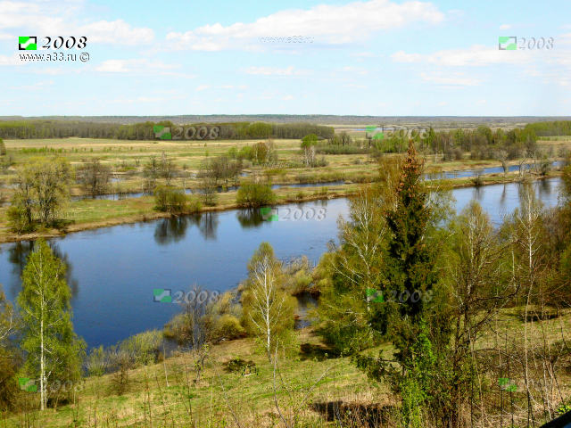 Река Клязьма у бывшего села Быстрицы Гороховецкого района Владимирской области