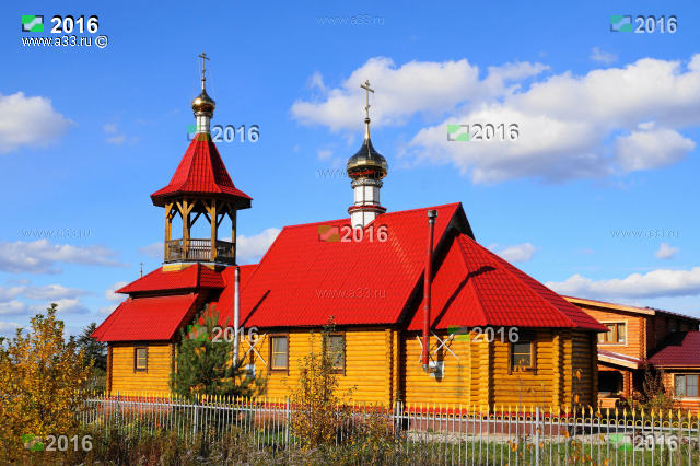 Новая деревянная церковь в Галицах Гороховецкого района Владимирской области