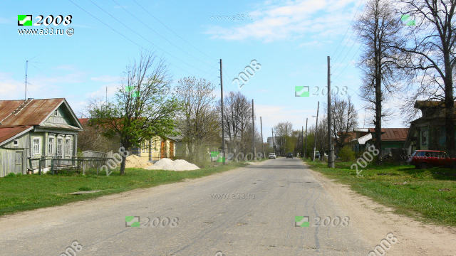 2008 Вид деревни Городищи Гороховецкого района Владимирской области в районе дома 47