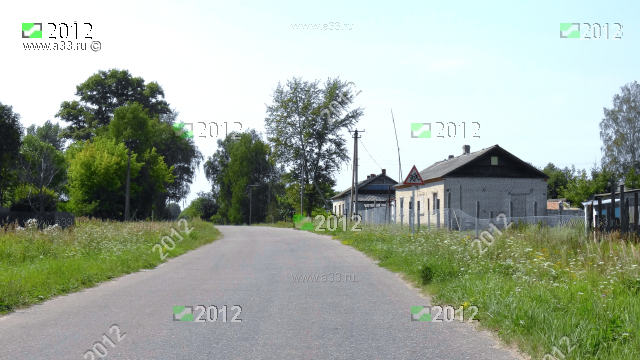 Село Гришино Гороховецкого района Владимирской области на въезде, начало улицы Ленина
