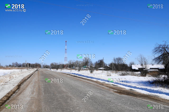 Панорама деревни Хорошево Гороховецкого района Владимирской области с юго-запада