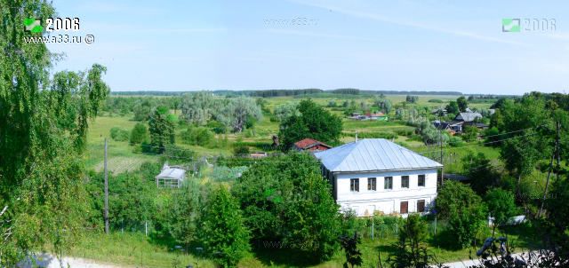 Панорама северной жилой застройки в селе Кожино