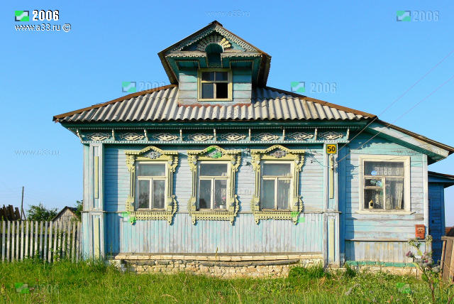 Дом 50 улица Лучинковская деревня Лучинки Гороховецкого района Владимирской области в 2006 году