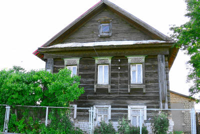 Дом 53 улица Лучинковская деревня Лучинки Гороховецкого района Владимирской области в 2006 году