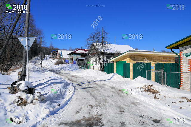 Главная улица деревни Морозовка Гороховецкого района Владимирской области верхняя нечётная сторона