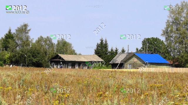 Типичная архитектура жилой застройки деревни Просье Гороховецкого района Владимирской области