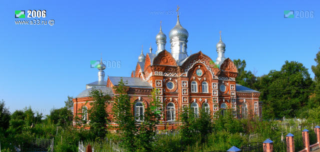 Панорама Троицкой церкви в деревне Тимирязево Гороховецкого района Владимирской области
