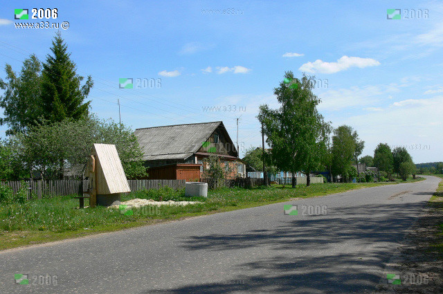 Деревня Аксёново Гусь-Хрустального района Владимирской области летом