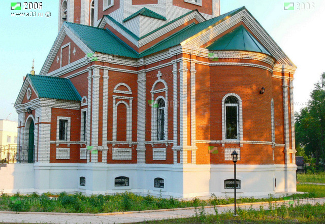 Апсида Покровской церкви в посёлке Анопино Гусь-Хрустального района Владимирской области