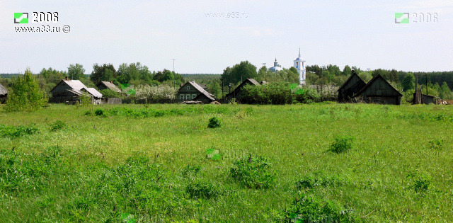 Панорама села Цикуль Гусь-Хрустального района Владимирской области