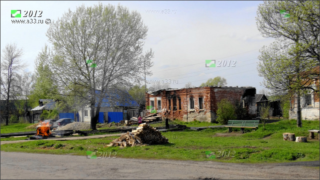 Расчистка дома в Дубасово Гусь-Хрустального района Владимирской области после пожара фото 2012