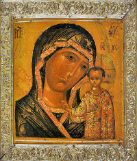 икона Божией Матери Казанская, Палех