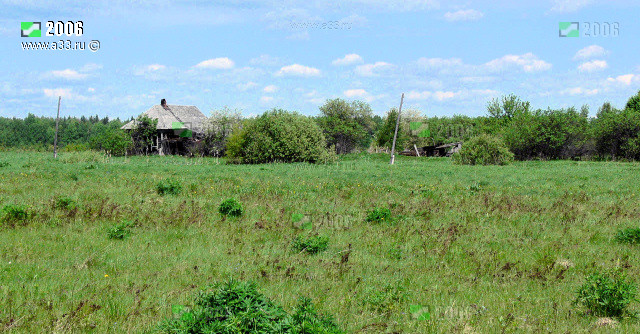 Панорама нежилой деревни Евсино Гусь-Хрустального района Владимирской области