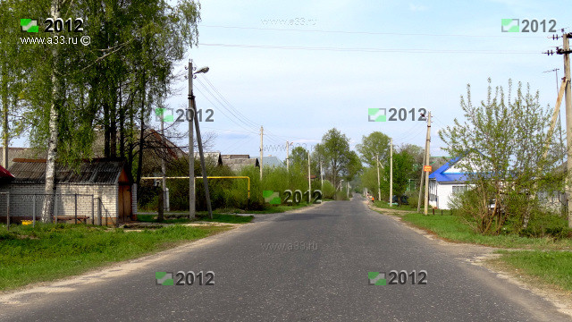 Дорога на Судогду через деревню Фёдоровка Гусь-Хрустального района Владимирской области фотография