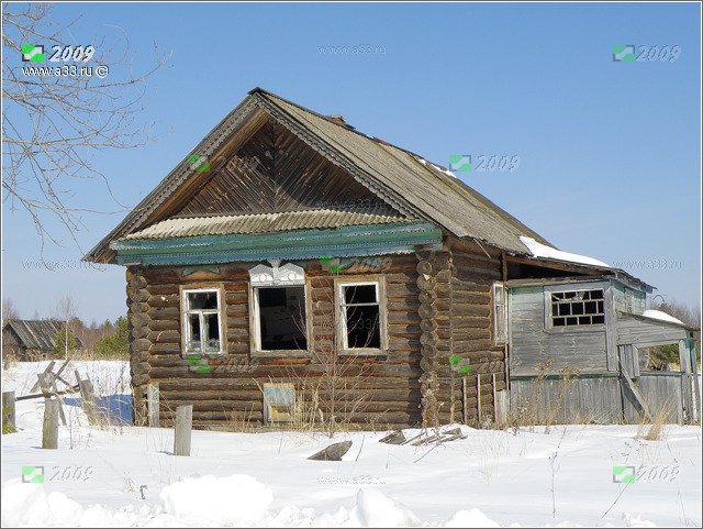 Брошеный дом в деревне Фомино Гусь-Хрустального района Владимирской области