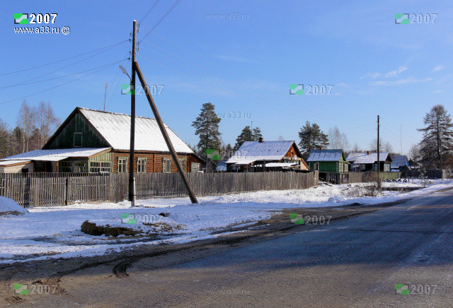 Типичная жилая застройка небольшой деревни Гаврино Гусь-Хрустального района Владимирской области
