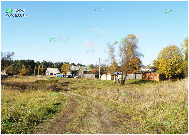 Типичный вид села Георгиево Гусь-Хрустального района Владимирской области