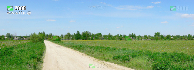Панорама села Григорьево Гусь-Хрустального района Владимирской области