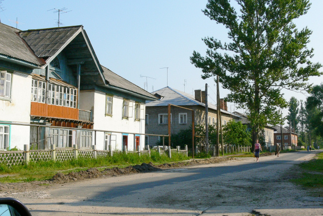 Строительная улица в поселке Гусевский Гусь-Хрустального района Владимирской области