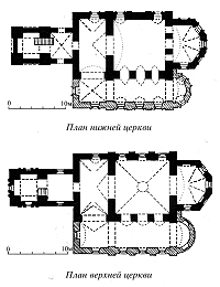 планы двух этажей церкви