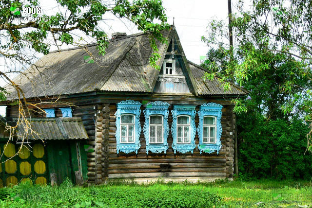 Дом 39 в деревне Старково Гусь-Хрустального района Владимирской области 2006 год