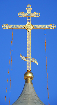 Крест Богородицерождественской церкви в Золотково Гусь-Хрустального района Владимирской области