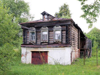 главный фасад дома 31, село Лаптево, Камешковский район, Владимирская область