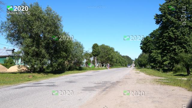 2020 Улица Центральная в деревне Пенкино Камешковского района Владимирской области