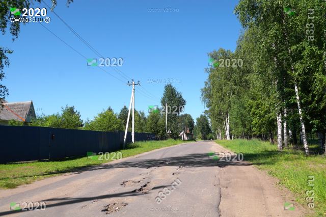 2020 Улица Зелёная в деревне Пенкино Камешковского района Владимирской области