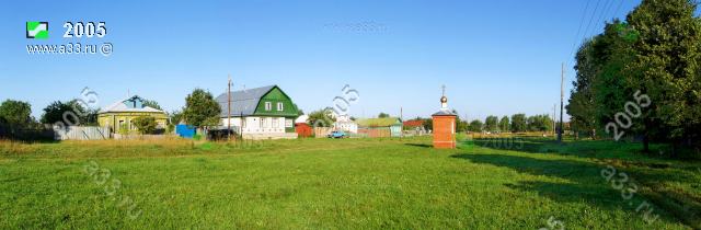2005 Панорама деревни Высоково Камешковского района Владимирской области с православной часовней
