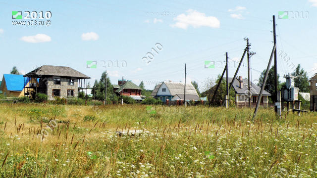 Дачная застройка улицы Тихой в деревне Кашино Киржачского района Владимирской области