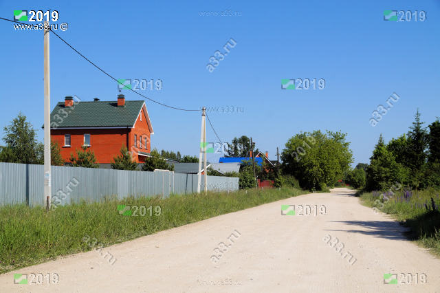 Улица Новая Деревня в деревне Кашино Киржачского района Владимирской области