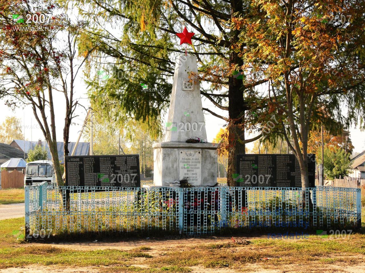 Песьяне киржачский район карта