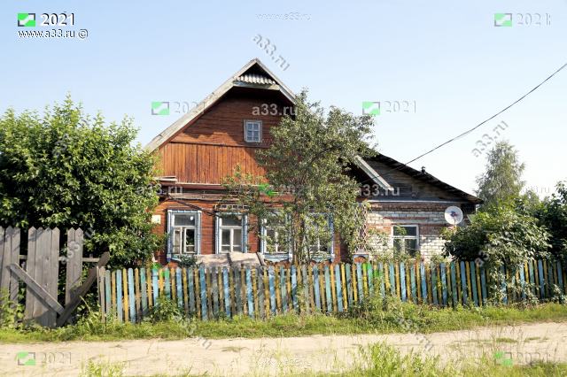 2021 Дом на четыре окна с кирпичной пристройкой в деревне Савельево Киржачского района Владимирской области