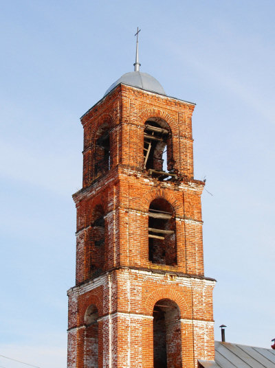 колокольня Богоявленской церкви до ремонта