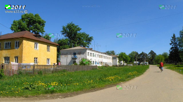 Типичная застройка рабочего посёлка Бавлены Кольчугинского района Владимирской области