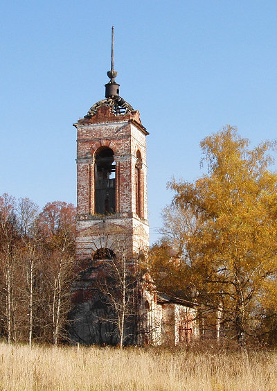 колокольня Благовещенской церкви в урочище Благовещенский погост Кольчугинского района Владимирской области