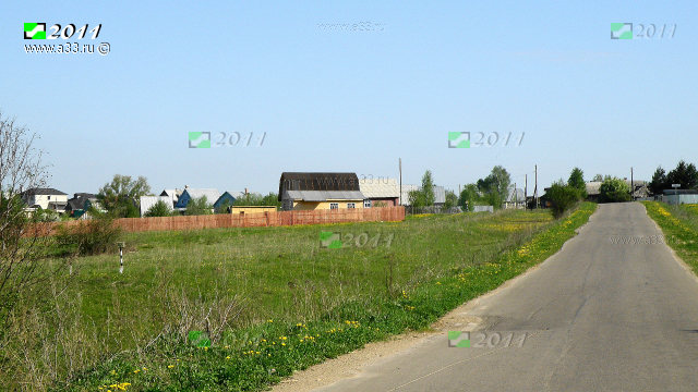 Первые дома села Новое Кольчугинского района Владимирской области