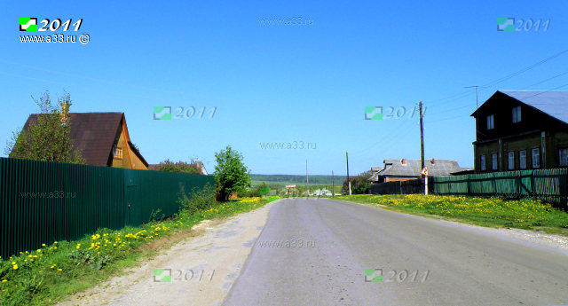 Главная улица села Новое Кольчугинского района Владимирской области